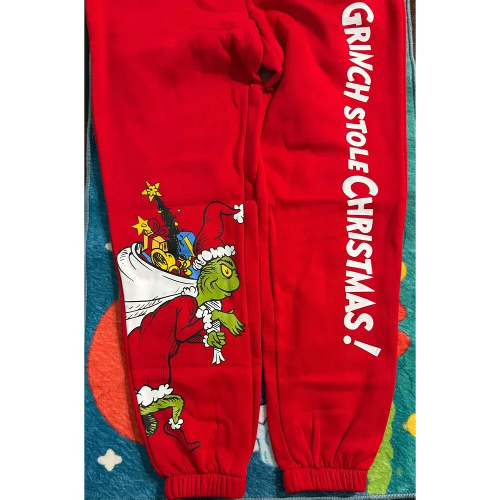 How The Grinch Stole Christmas Woman’s Jogger Pants Size XS 45431